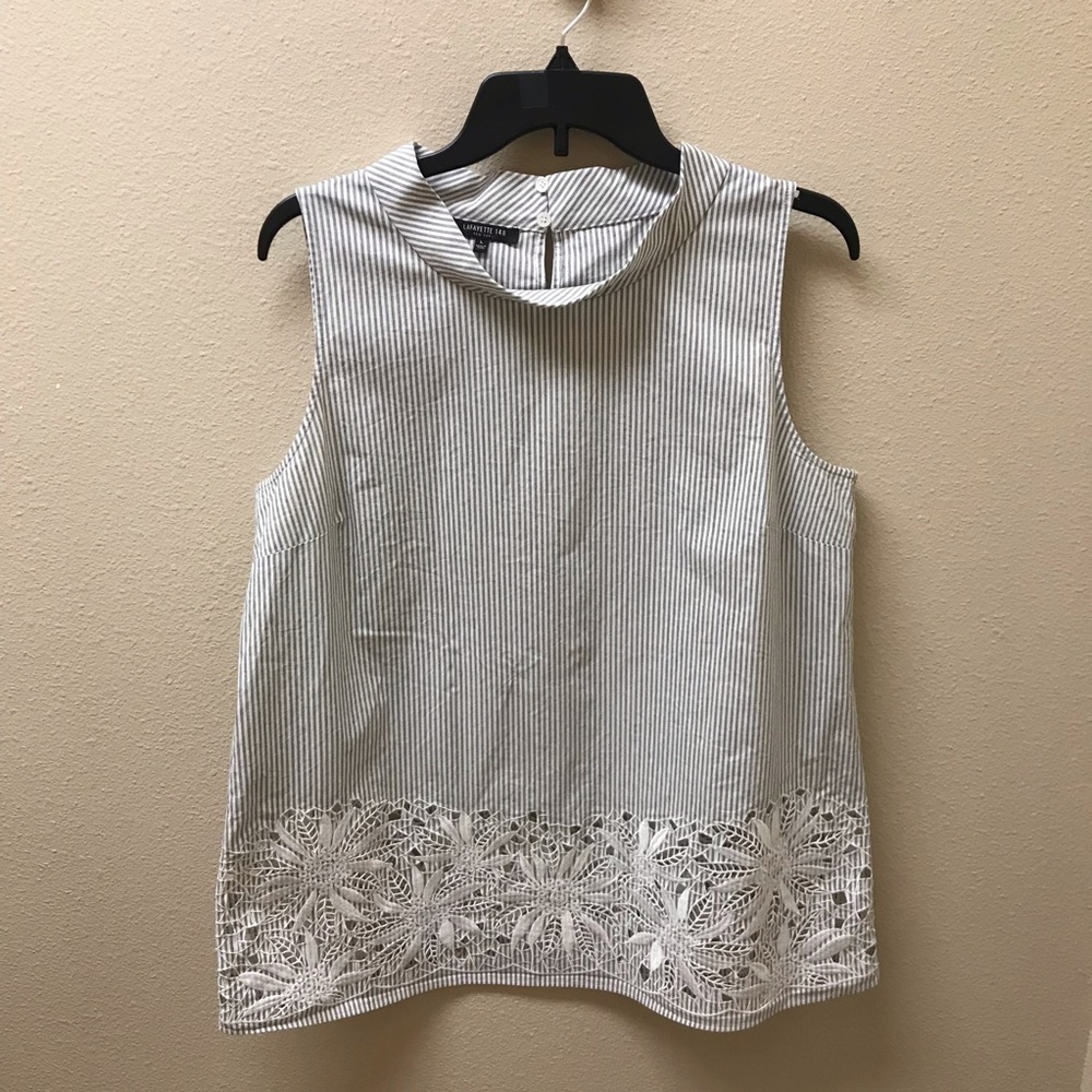 Lafayette 148 sleeveless blouse
